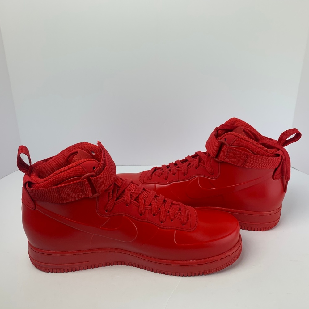 Men's Nike Air Force 1 Foamposite Triple Red NEW! - Picture 8 of 8